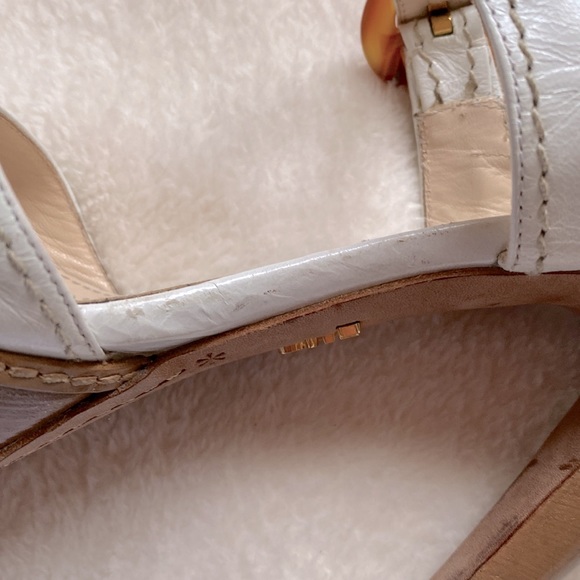 Authentic Prada White Ankle Strap Heels size 38 - Picture 16 of 16